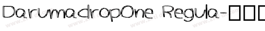 DarumadropOne Regula字体转换